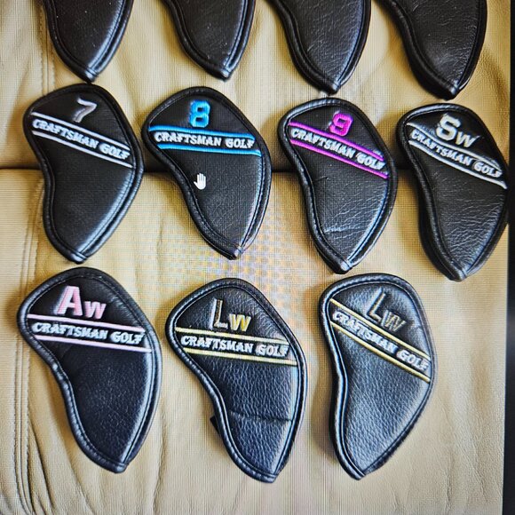 Craftsman Golf Colorful Iron Set Covers Iron 3 through 9, AW and 2 LWs - Total11 - Picture 2 of 7